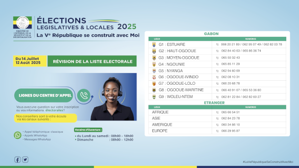 RÉVISION DE LA LISTE ÉLECTORALE 2025: UN CENTRE D’APPEL À VOTRE ÉCOUTE