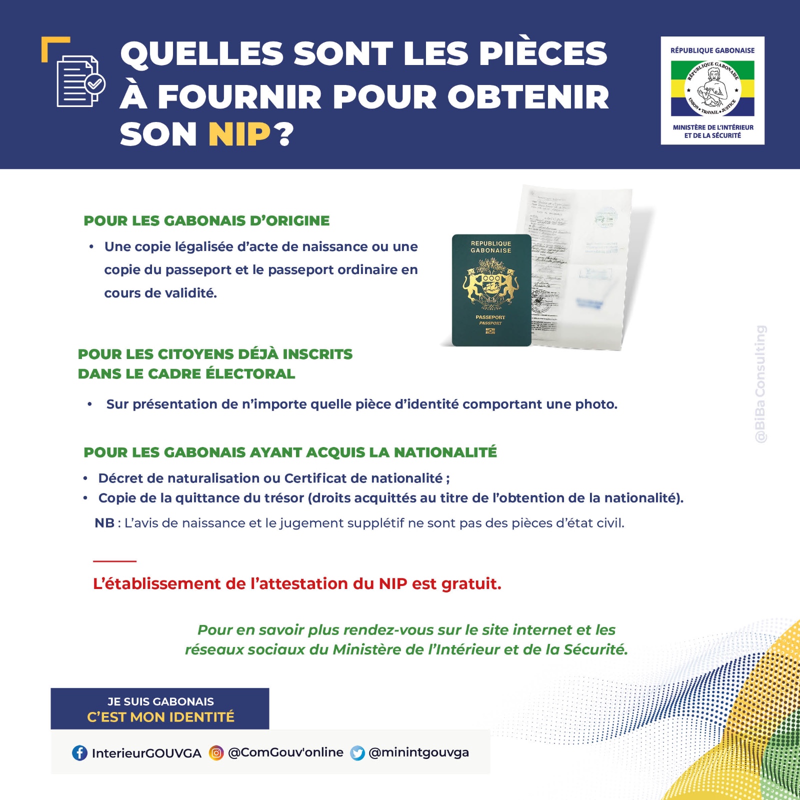CARTE NATIONALE D’IDENTITE ELECTRONIQUE (CNIE)