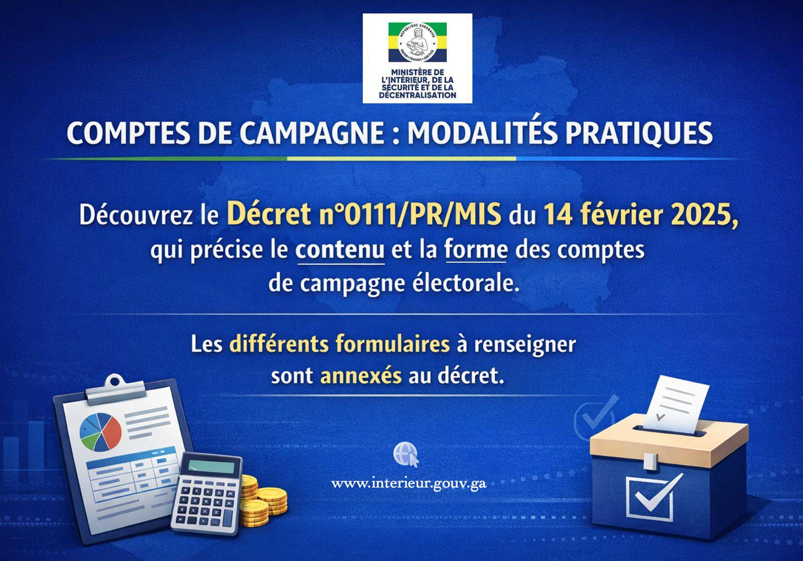 DEPOT DES COMPTES DE CAMPAGNE.