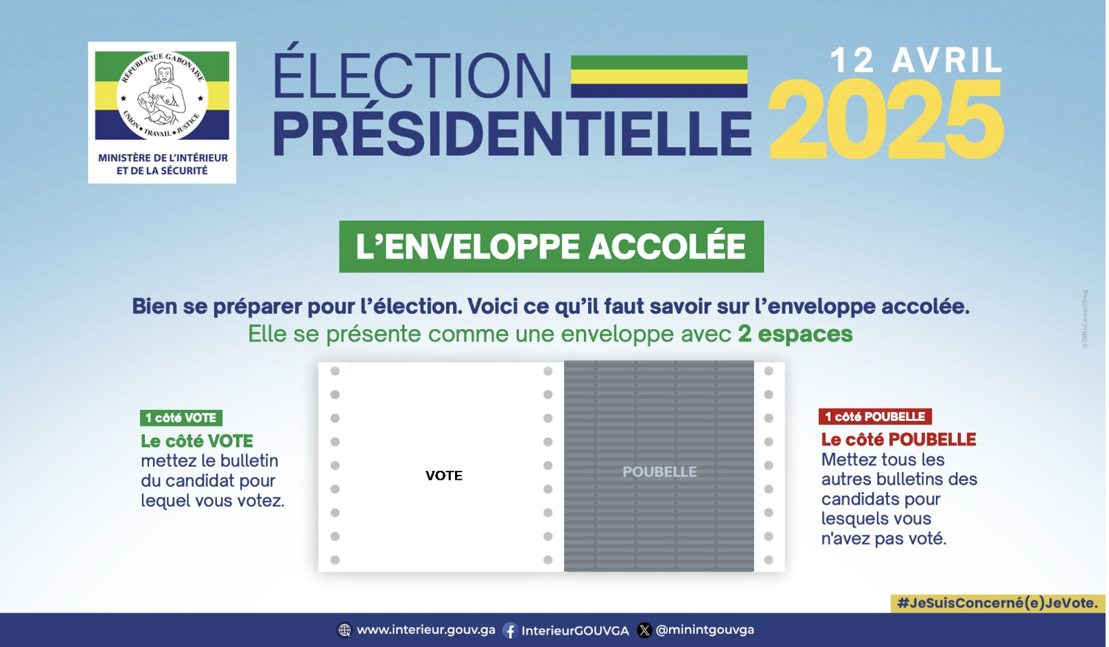 ÉLECTION PRÉSIDENTIELLE DU 12 AVRIL 2025 : GUIDE D&rsquo;UTILISATION DE L&rsquo;ENVELOPPE ACCOLÉE